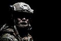 Bearded special forces soldier Royalty Free Stock Photo