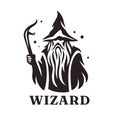 Bearded wizard logo