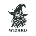 Bearded wizard logo