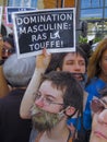 Bearded Women at Feminist Demonstration,