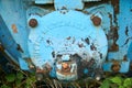 Bearing cover on a train waggon Royalty Free Stock Photo