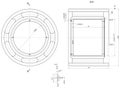 Bearing sketch. Engineering drawing