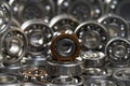 Bearings. Ball bearings. Thrust bearings Royalty Free Stock Photo