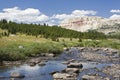 Beartooth Mountain Butte river Absaroka Range mountains