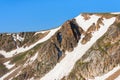 Beartooth Pass. Peaks of Beartooth Mountains, Wyoming, USA. Royalty Free Stock Photo