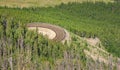 Beartooth Scenic Curvy Highway. Montana, Wyoming. USA. Royalty Free Stock Photo