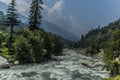 Beas river flowing in Manali Royalty Free Stock Photo