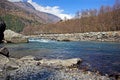 Beas River at Manali in India Royalty Free Stock Photo