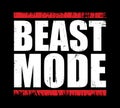 BEAST MODE Gym Fitness T-shirt Design