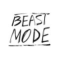 Beast mode lettering Royalty Free Stock Photo