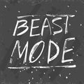 Beast mode lettering Royalty Free Stock Photo