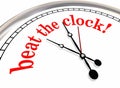 Beat the Clock Deadline Record Time 3d Illustration