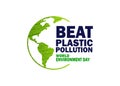 Beat Plastic Pollution, World Environment day concept 2024