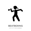 beatboxing icon in trendy design style. beatboxing icon isolated on white background. beatboxing vector icon simple and modern Royalty Free Stock Photo