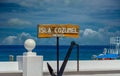 Beatiful beach and sand of Cozumel mexico Royalty Free Stock Photo