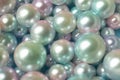 Beatiful bright round pearls background