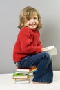 Beatiful girl reading book Royalty Free Stock Photo