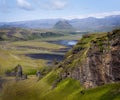 Beatiful green landscape, Iceland