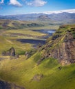 Beatiful green landscape, Iceland