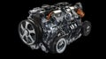 High performance v-type engine for automotive design and innovation Royalty Free Stock Photo