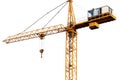 Photorealistic image of a tall construction crane against clear sky for architectural design projects Royalty Free Stock Photo