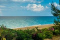 Beatiful seascape over Ionian sea right after rain