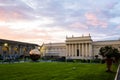 Red sunrise over the Vatican