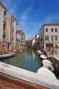 Beatiful venetian canal street - Venice, Italy
