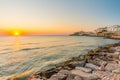 View of Vieste center city, Apulia, south Italy Royalty Free Stock Photo