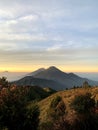 Beatifull sunrise in the prau mountain