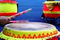 Beating chinese drum Royalty Free Stock Photo