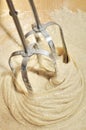 Beating Dough with Mixer Royalty Free Stock Photo