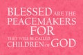 Beatitudes Peacemakers Plain Text Rose Royalty Free Stock Photo