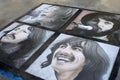 The Beatles Let it Be Chalk Art