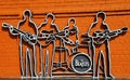 The Beatles monument in Ekaterinburg