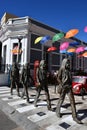 The Beatles Monument at Liverpool Alley in Mazatlan, Mexico