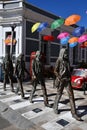 The Beatles Monument at Liverpool Alley in Mazatlan, Mexico