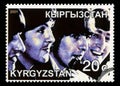 Beatles Postage Stamp from Kyrgyzstan Royalty Free Stock Photo