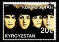 Beatles Postage Stamp from Kyrgyzstan Royalty Free Stock Photo