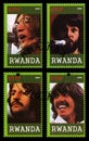 Beatles Postage Stamp from Rwanda Royalty Free Stock Photo