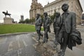 The Beatles statue designed by Liverpool artist Andy Edwards, depicting John, Paul, George and Ringo by the Pier Head