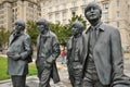 The Beatles statue designed by Liverpool artist Andy Edwards, depicting John, Paul, George and Ringo by the Pier Head