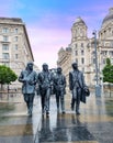 The Beatles Statue at Liverpool Waterfront LIVERPOOL, ENGLAND