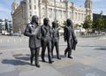 Beatles statue at the Liverpool waterfront.