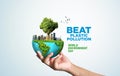 BeatPlasticPollution, World Environment day concept Royalty Free Stock Photo