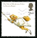 Beatrix Potter UK Postage Stamp Royalty Free Stock Photo