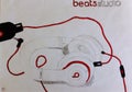 Beats by Dr. Dre studio drawing Royalty Free Stock Photo