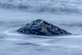 Beatuful seascape background, rock in the ocean at Seascale, Royalty Free Stock Photo