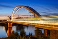 Beatus Rhenanus Bridge for trams over Rhine River between Kehl and Strasbourg Germany France