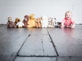 Beau with his Plush Toys Royalty Free Stock Photo